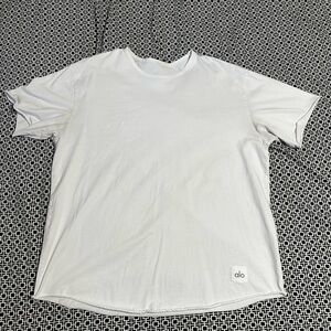 Alo Yoga Men’s Society Crewneck Tee [L - White]